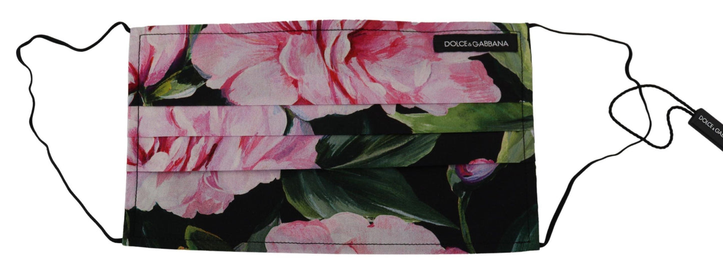 Mascarilla facial de algodón con estampado floral chic