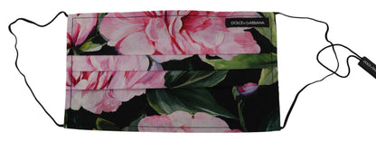 Mascarilla facial de algodón con estampado floral chic