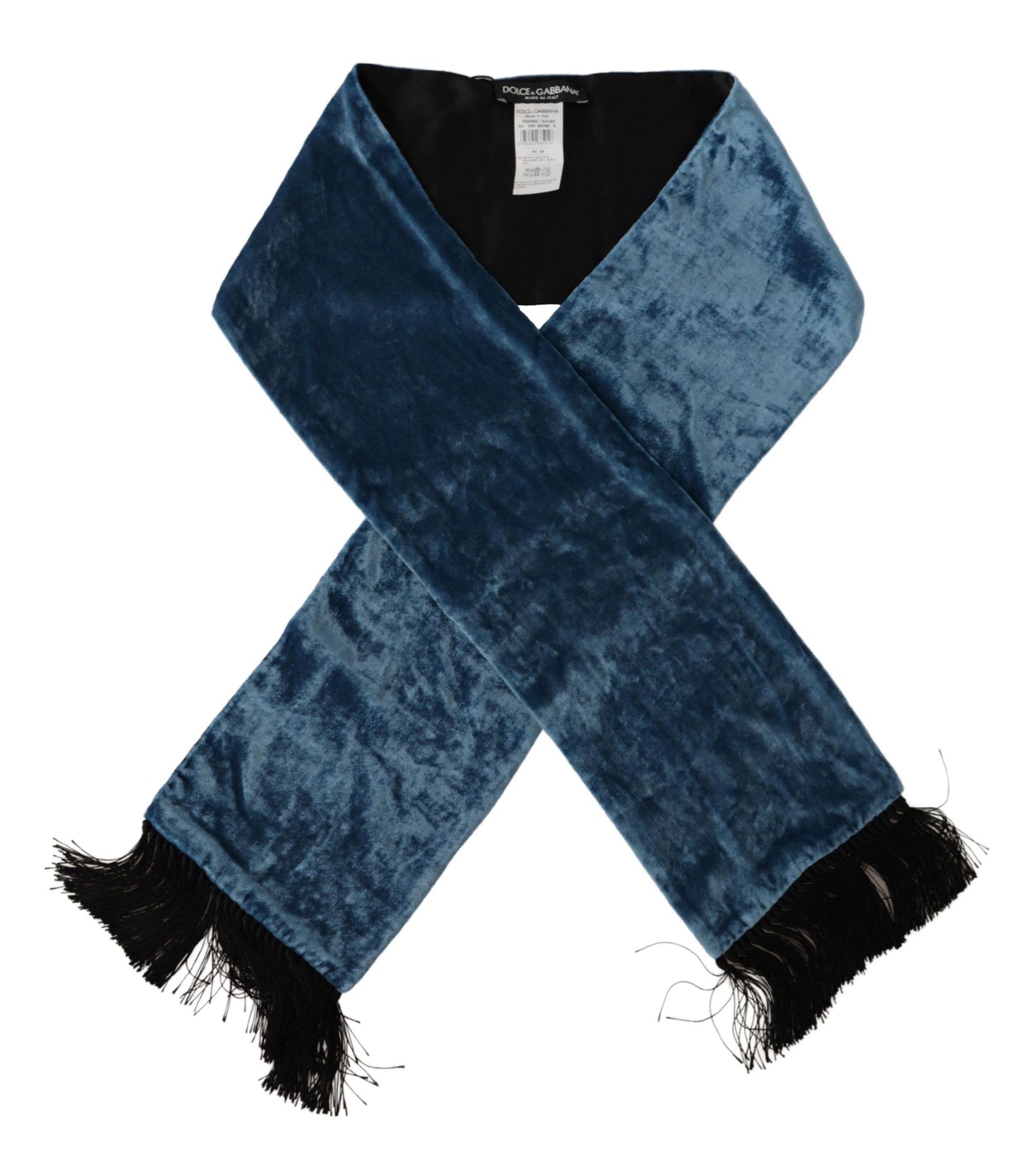Elegante bufanda de seda para hombre en azul real