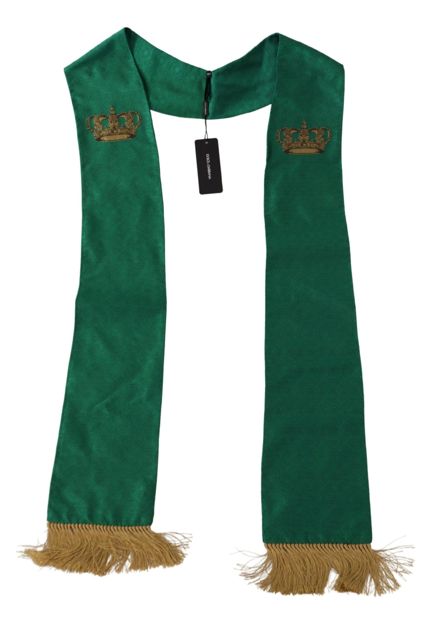 Elegante bufanda de hombre de mezcla de seda verde