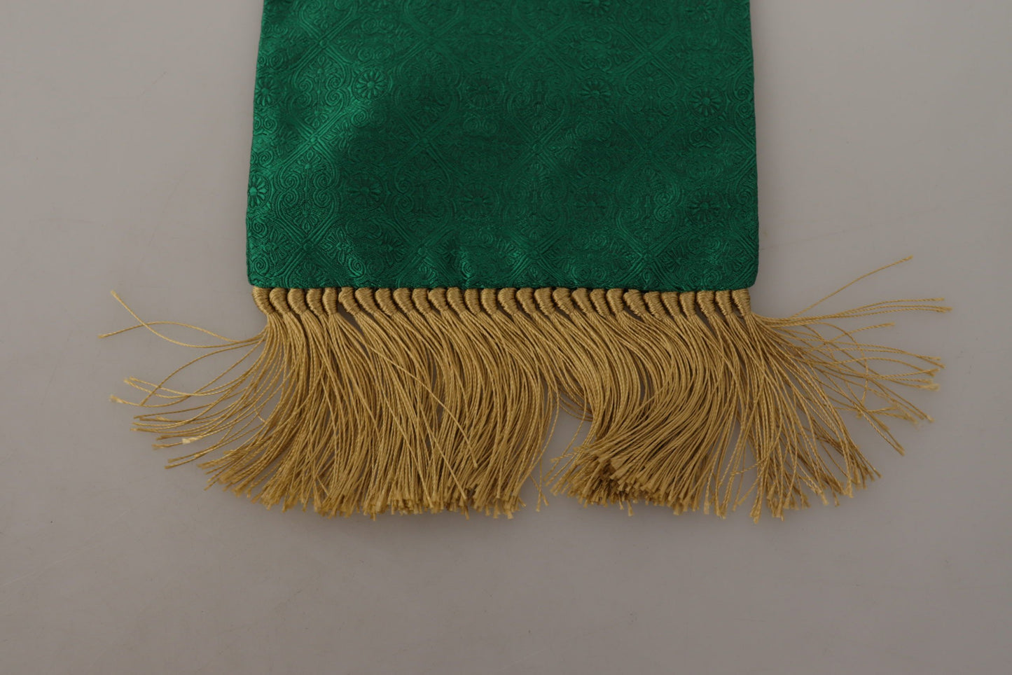 Elegante bufanda de hombre de mezcla de seda verde
