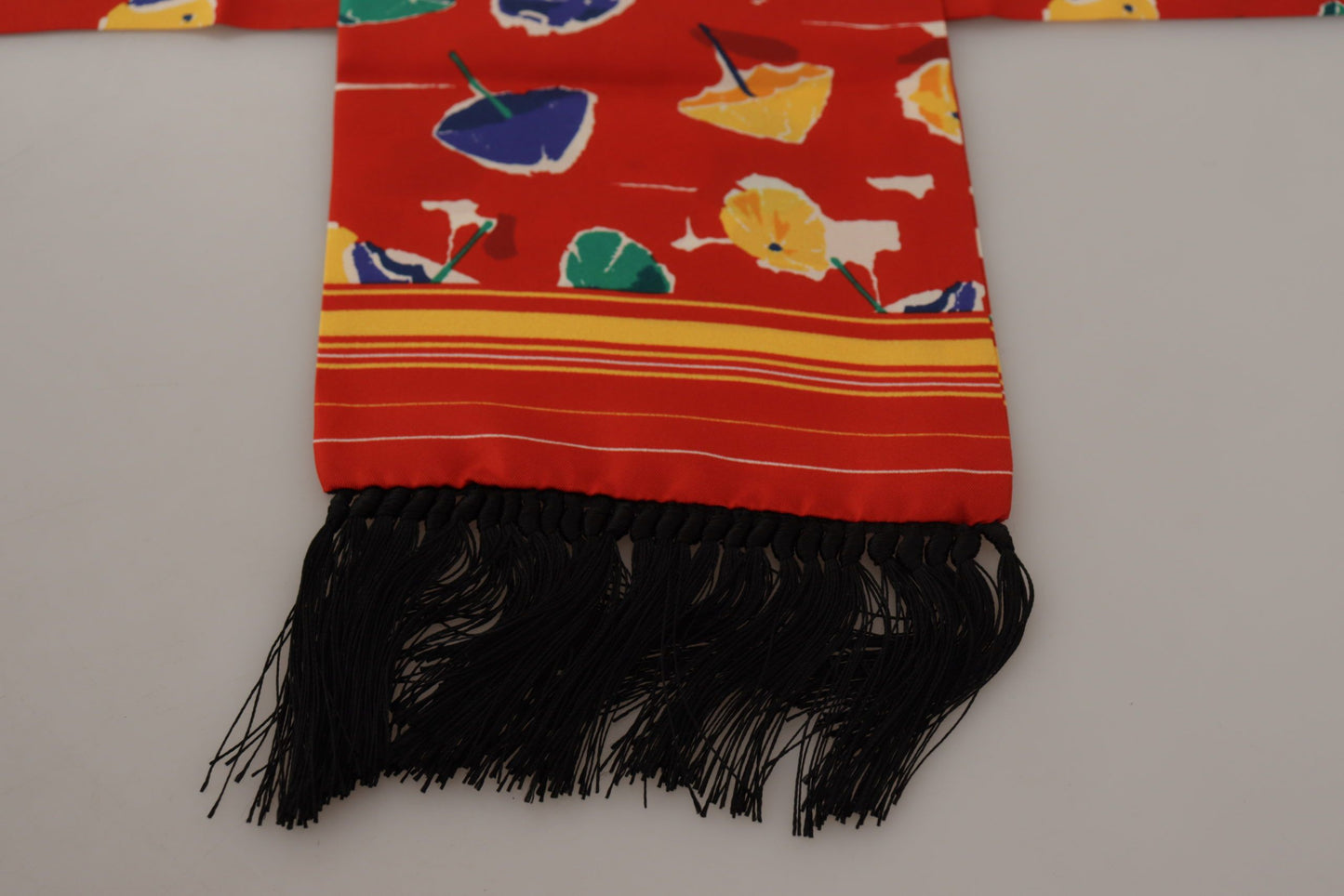 Elegante bufanda de seda multicolor para hombre
