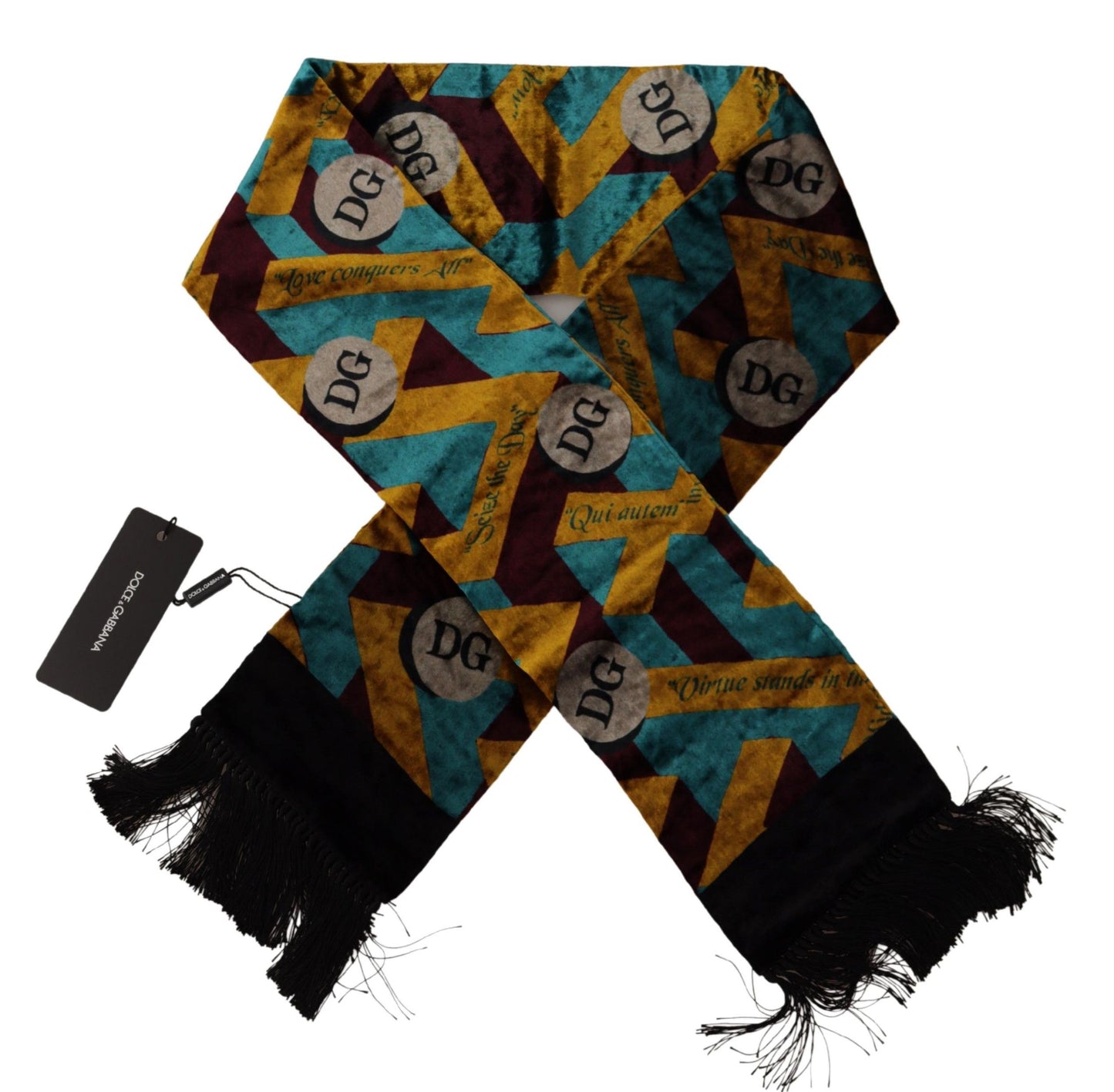 Elegante bufanda de hombre de mezcla de seda multicolor