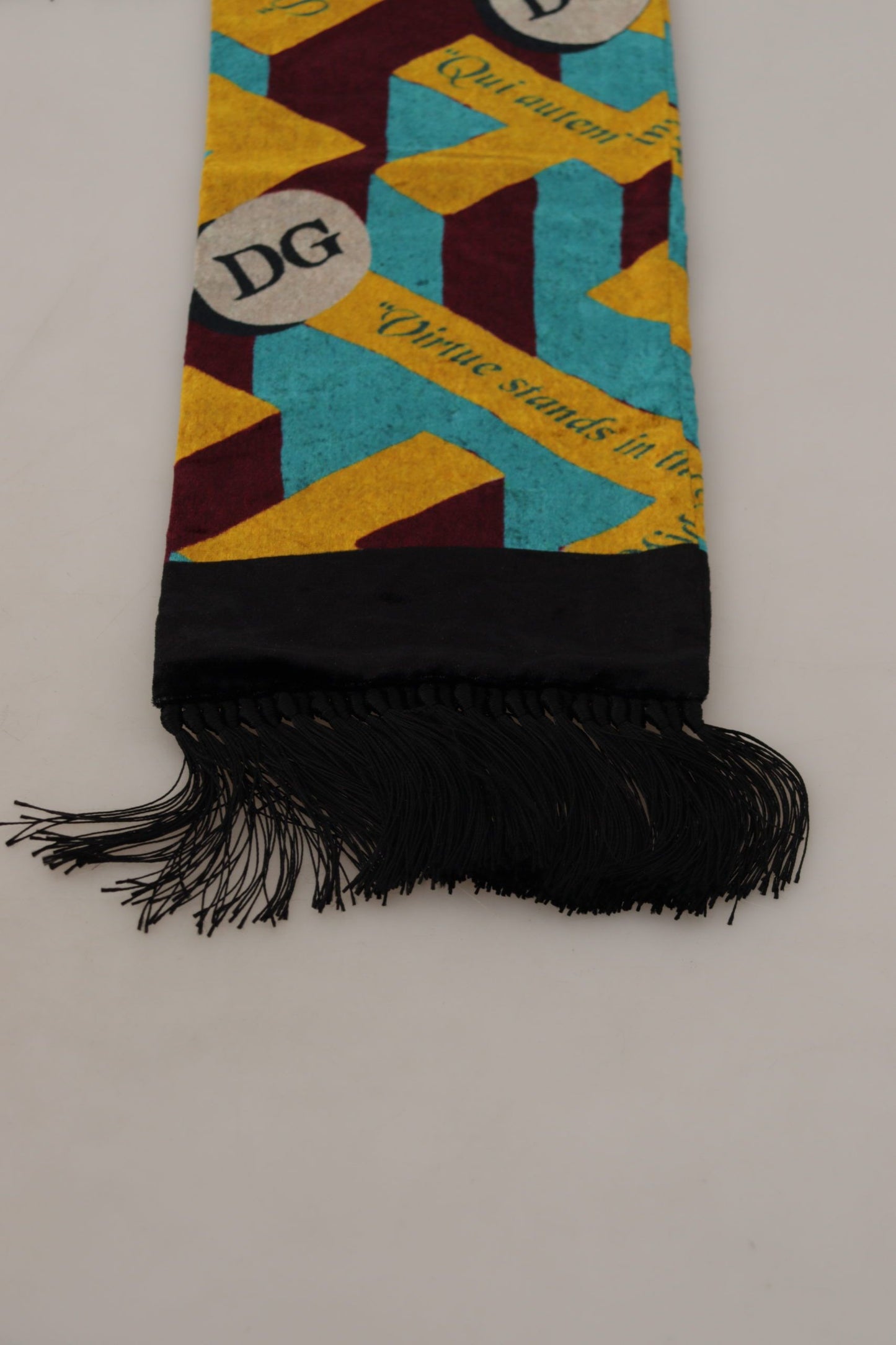 Elegante bufanda de hombre de mezcla de seda multicolor