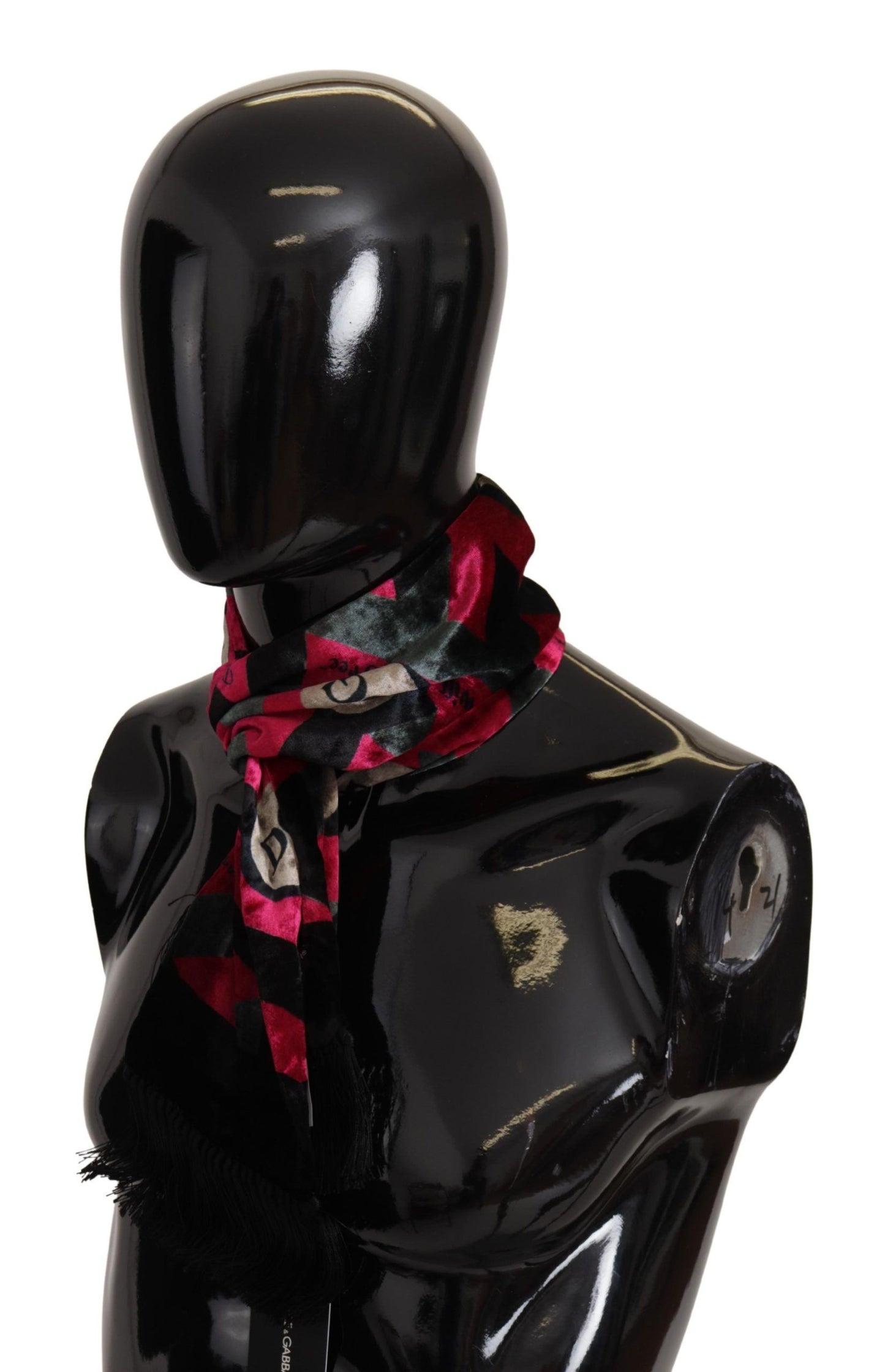 Elegante bufanda de seda viscosa multicolor para hombre