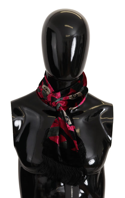 Elegante bufanda de seda viscosa multicolor para hombre