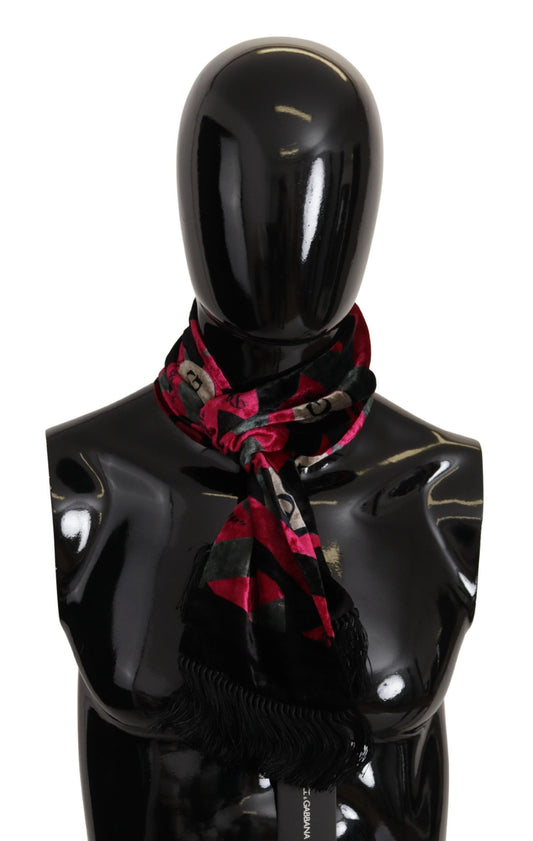 Elegante bufanda de seda viscosa multicolor para hombre