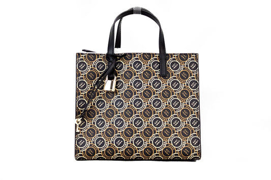 Bolso bandolera Mini Grind de piel con estampado de sellos