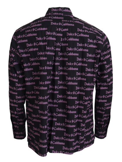 Camisa de vestir negra elegante y ajustada