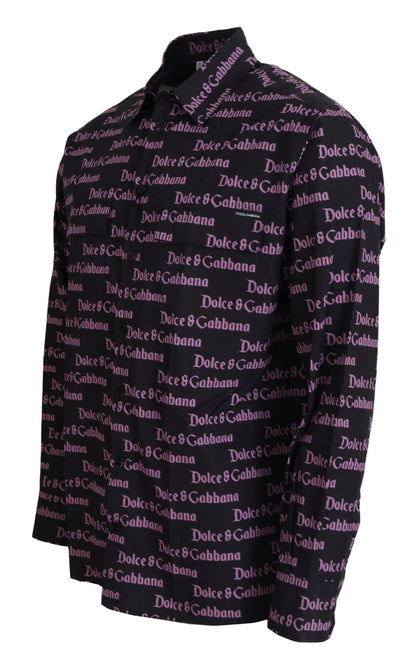 Camisa de vestir negra elegante y ajustada