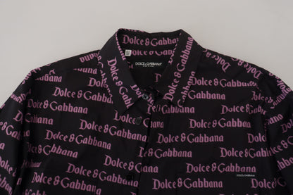 Camisa de vestir negra elegante y ajustada