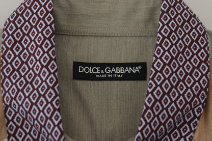 Camisa casual elegante multicolor de corte entallado