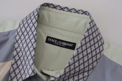 Camisa casual multicolor de corte entallado