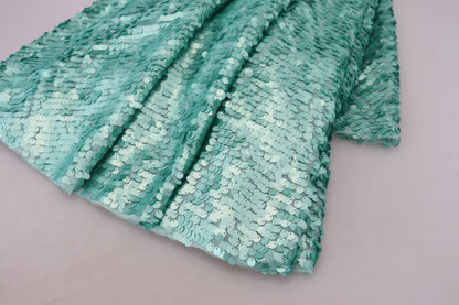 Elegante vestido midi de lentejuelas en forma de A
