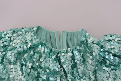 Elegante vestido midi de lentejuelas en forma de A
