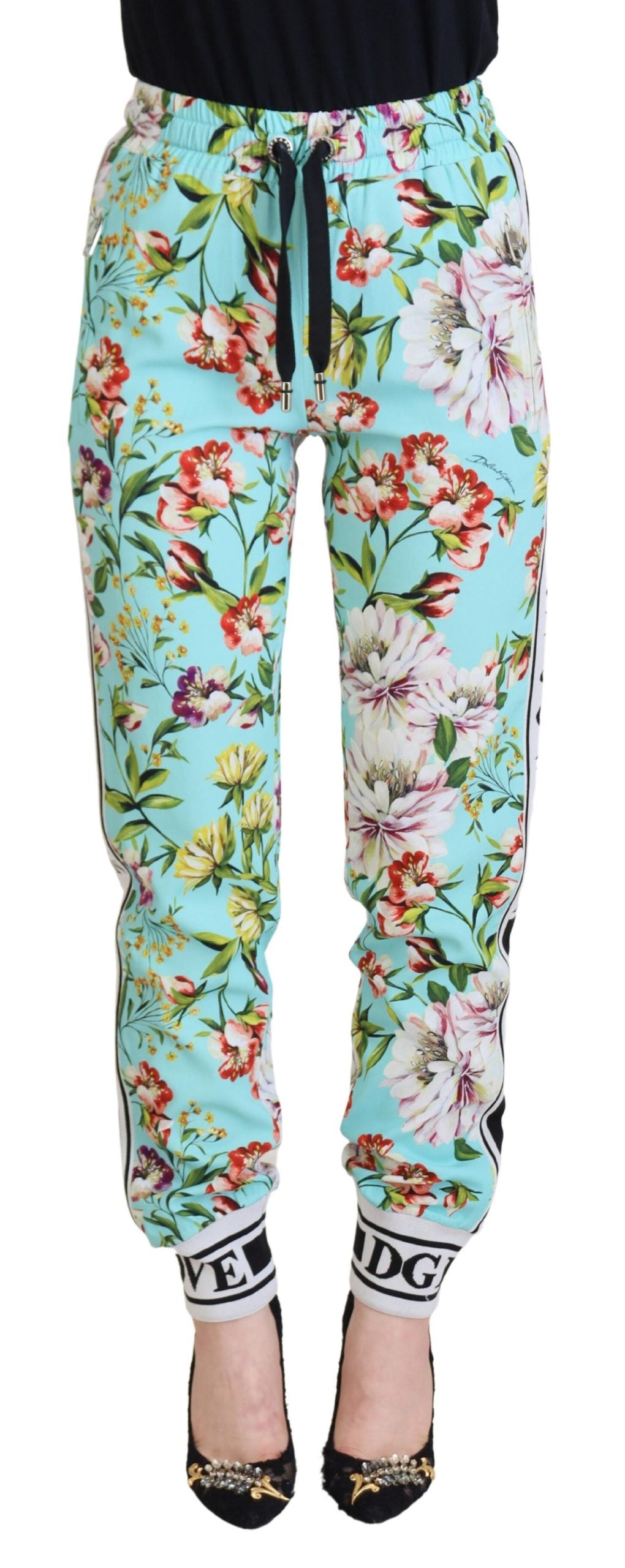 Elegantes pantalones de viscosa multicolor