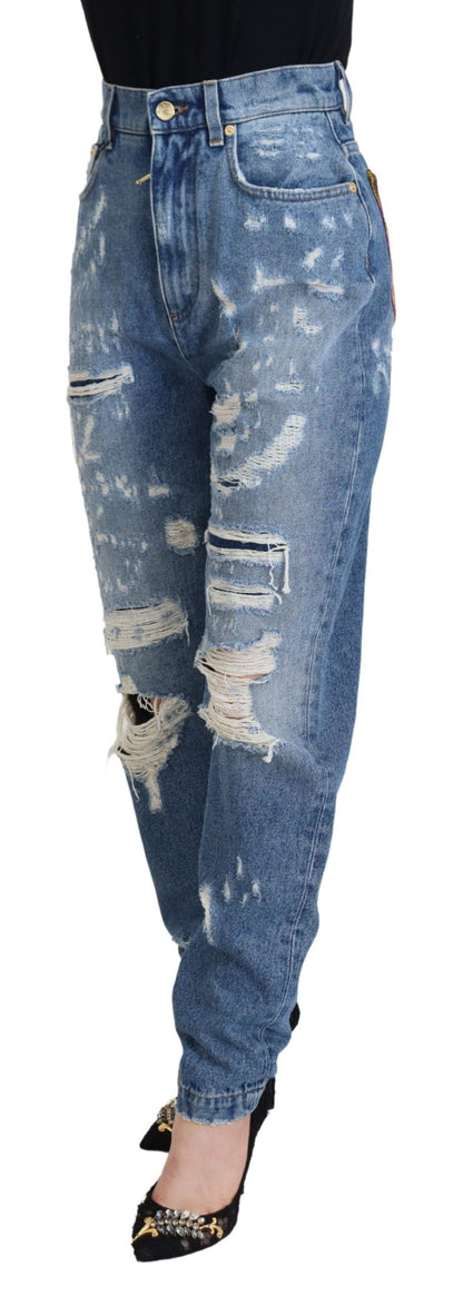Pantalones vaqueros elegantes y desgastados - Indigo Essence