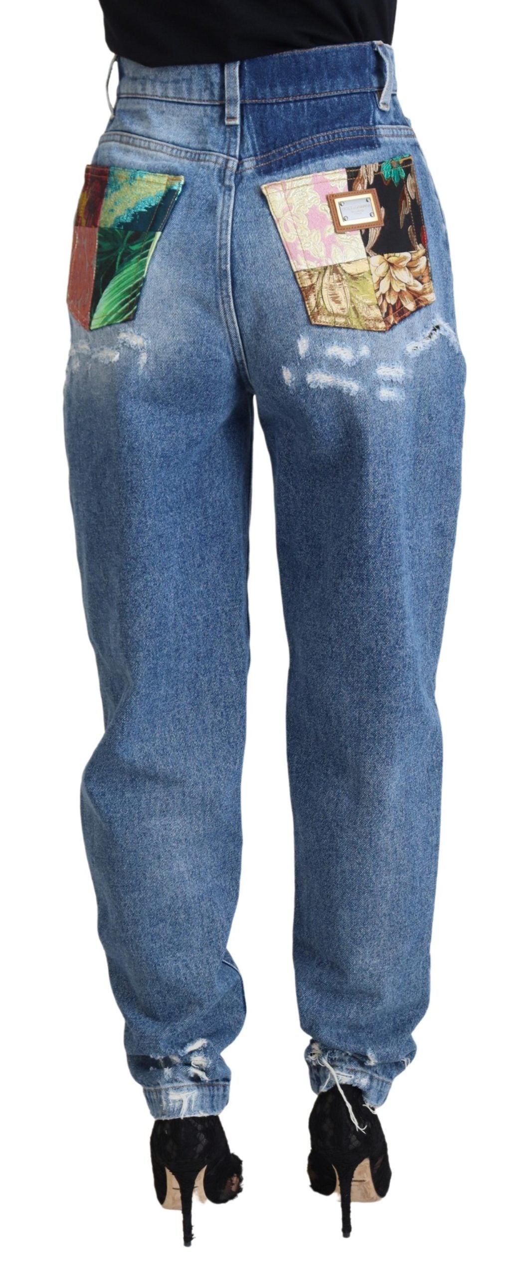 Pantalones vaqueros elegantes y desgastados - Indigo Essence