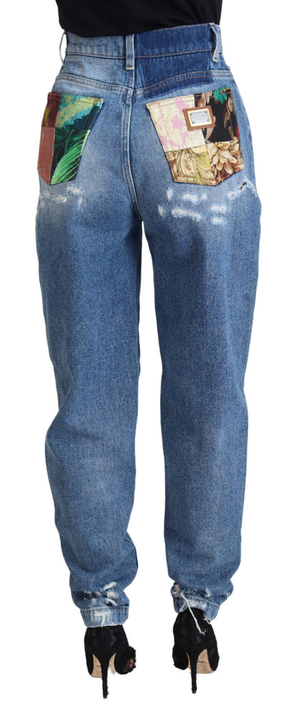 Pantalones vaqueros elegantes y desgastados - Indigo Essence