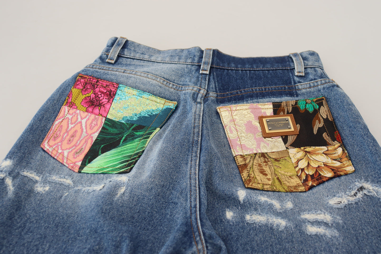 Pantalones vaqueros elegantes y desgastados - Indigo Essence