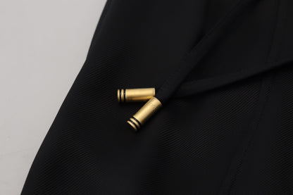 Pantalones elegantes de algodón negro