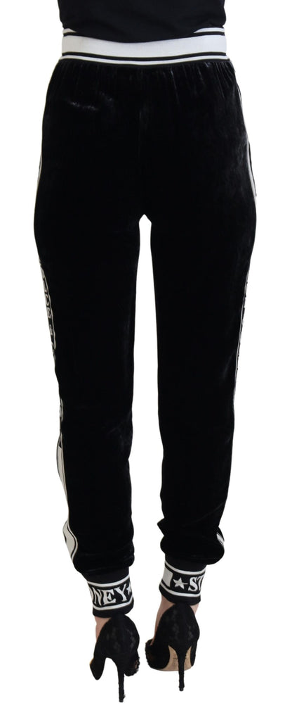 Pantalones de terciopelo elegantes - Lujo negro atemporal