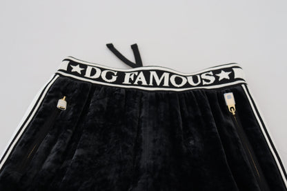 Pantalones de terciopelo elegantes - Lujo negro atemporal
