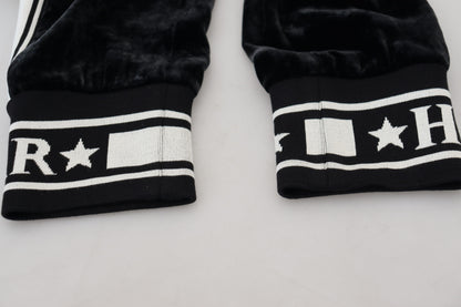 Pantalones de terciopelo elegantes - Lujo negro atemporal