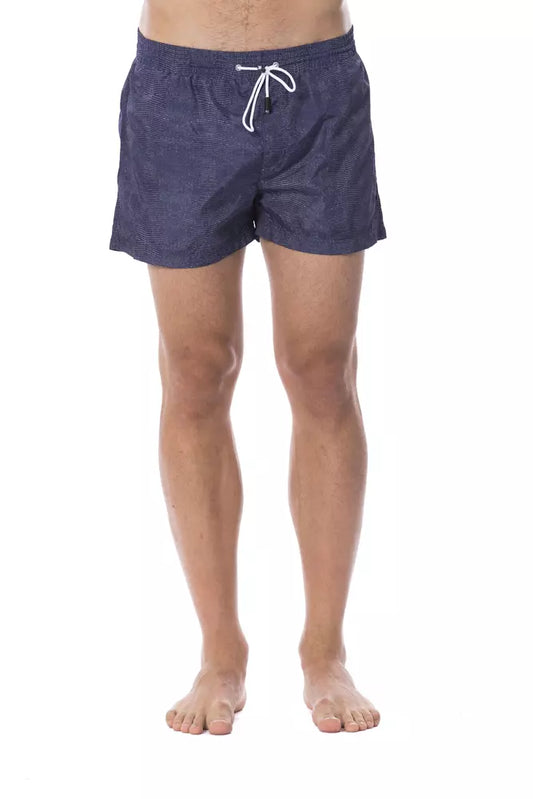 Bañador de poliéster azul para hombre