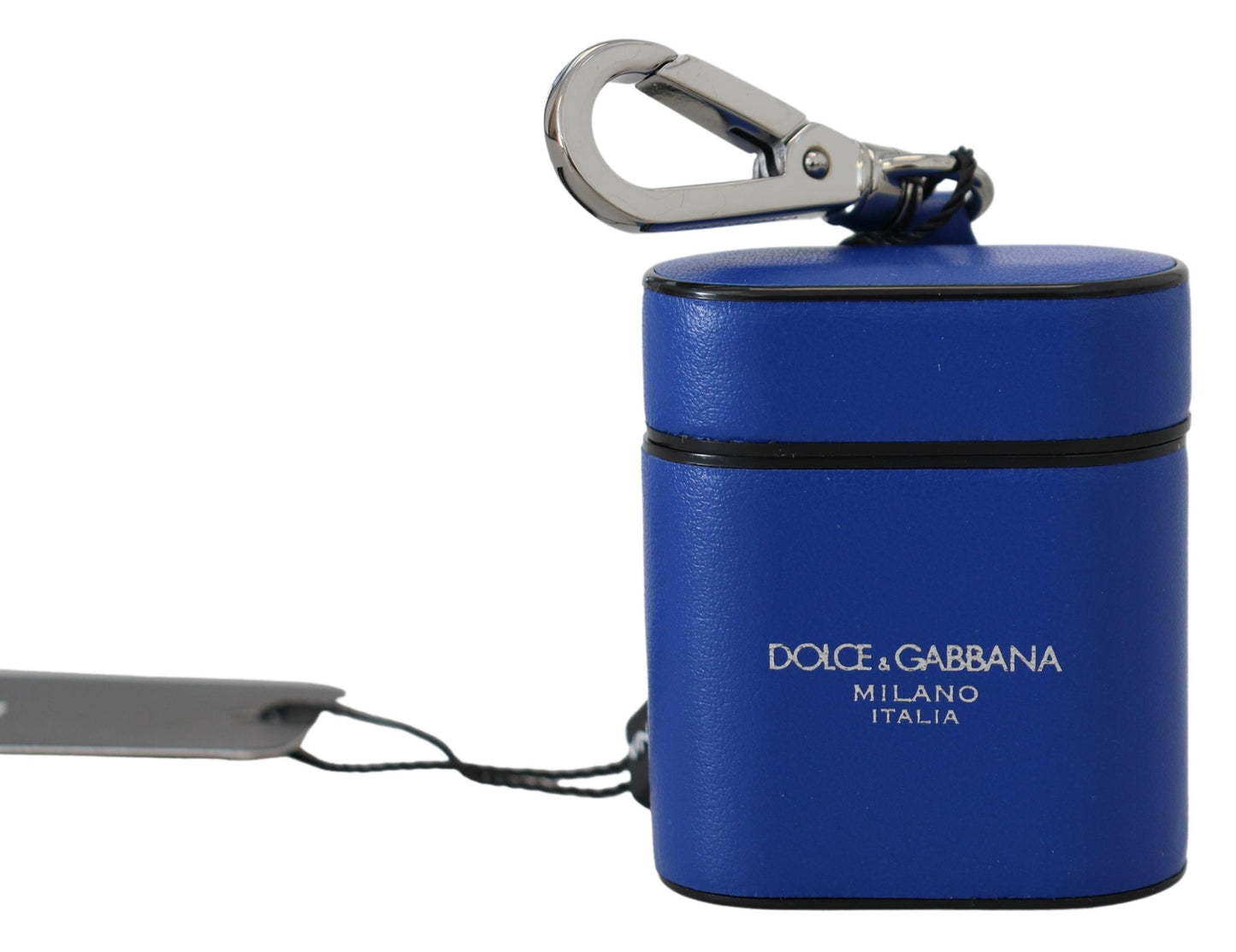 Elegante funda de cuero azul para Airpods
