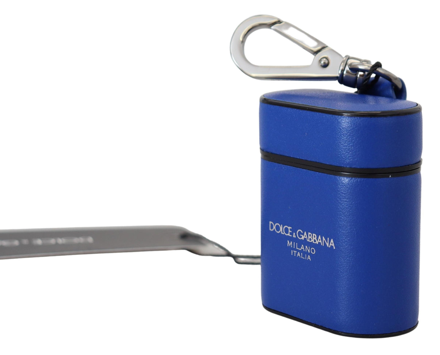 Elegante funda de cuero azul para Airpods