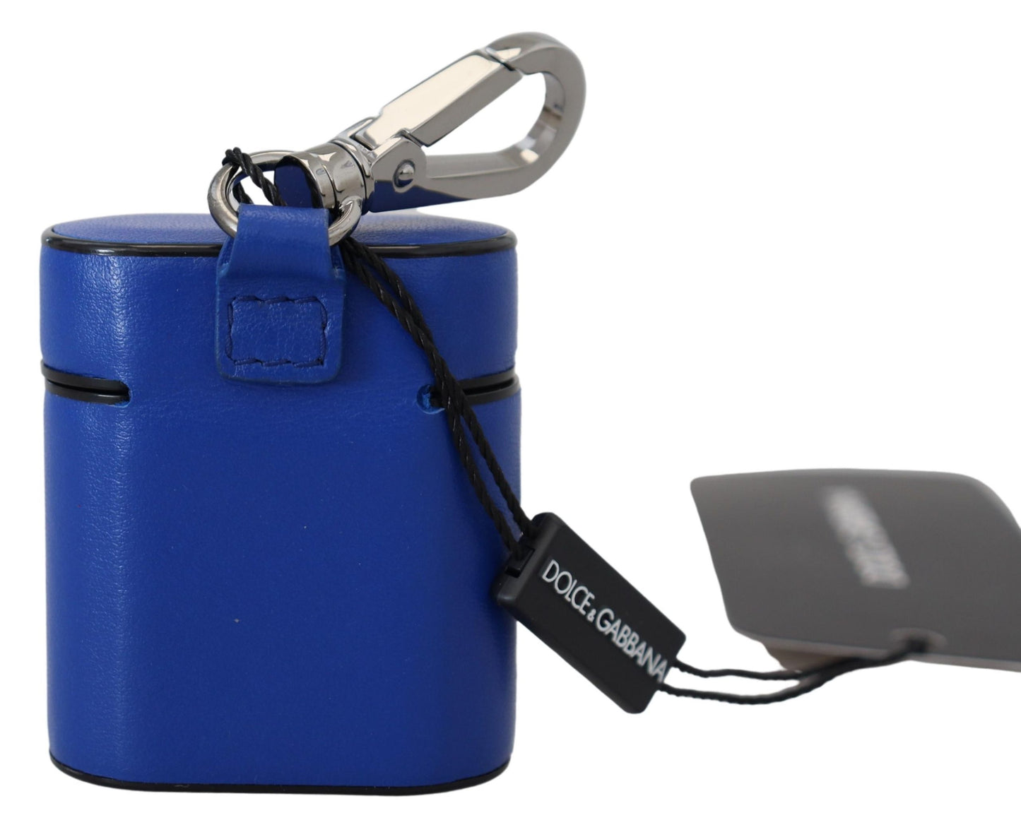 Elegante funda de cuero azul para Airpods