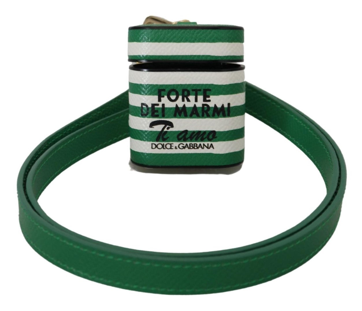 Elegante funda de cuero para AirPods - Verde exuberante