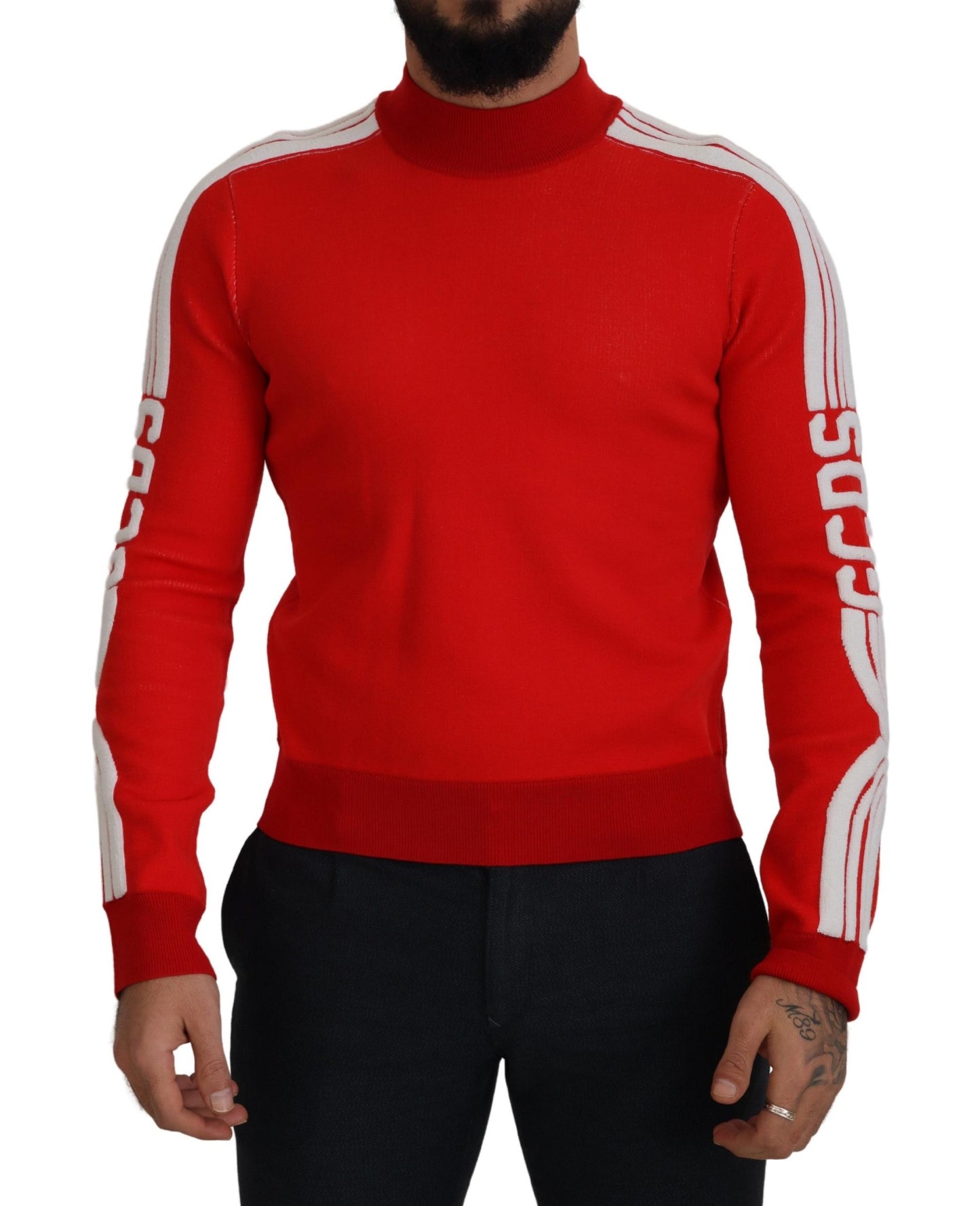 Suéter rojo elegante para hombre
