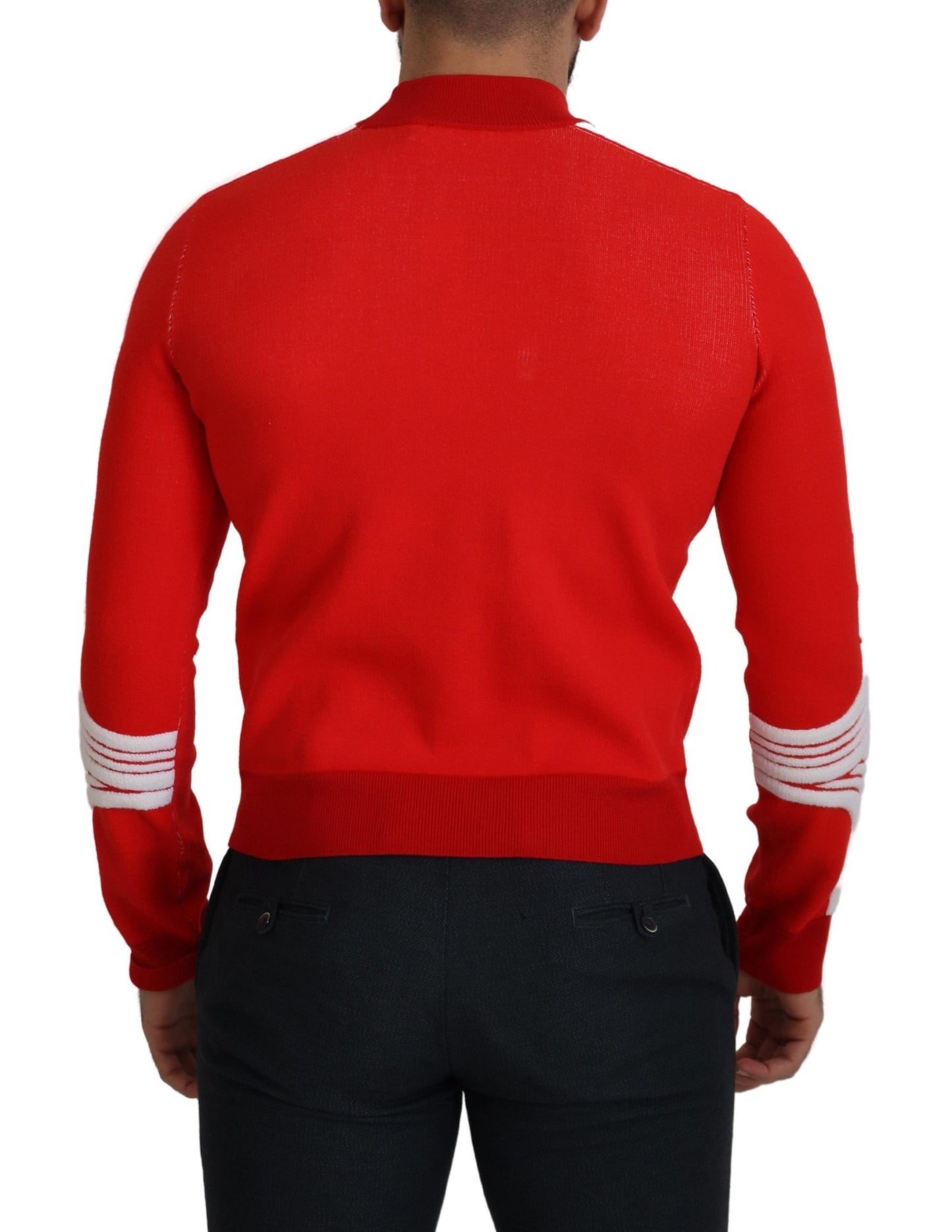 Suéter rojo elegante para hombre