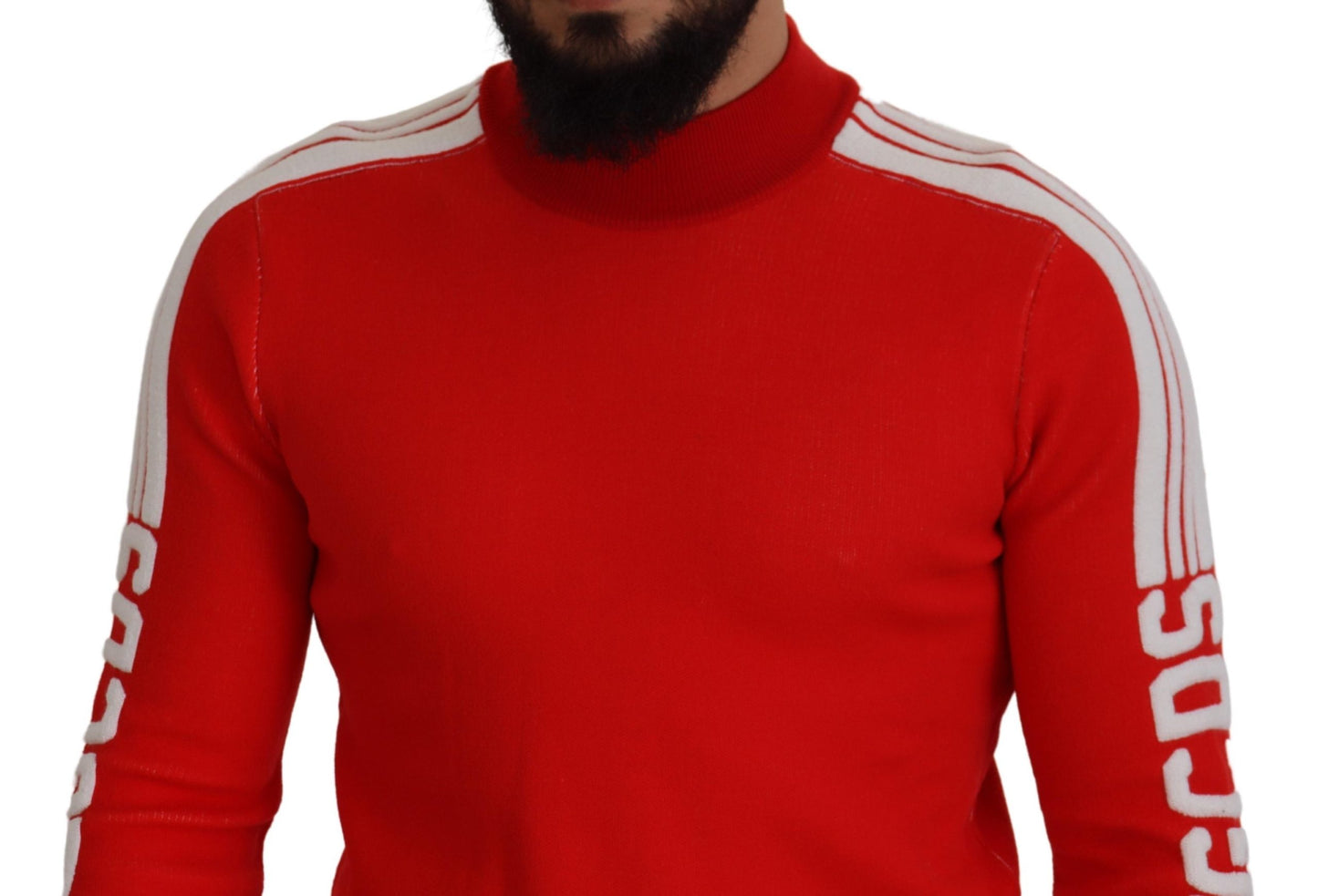 Suéter rojo elegante para hombre
