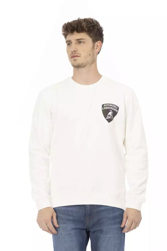 Suéter blanco de algodón para hombre
