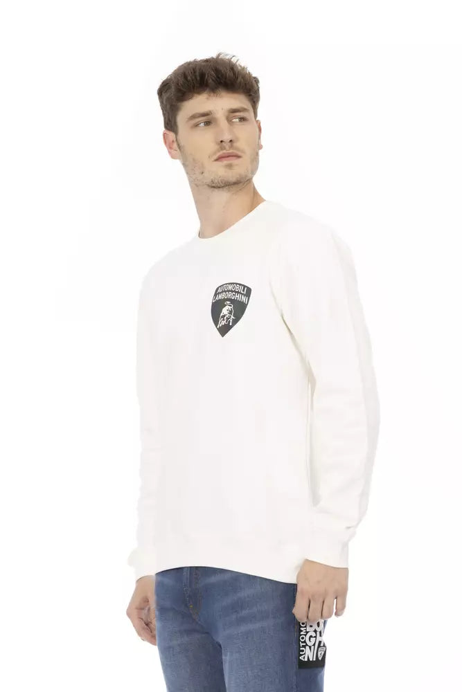 Suéter blanco de algodón para hombre