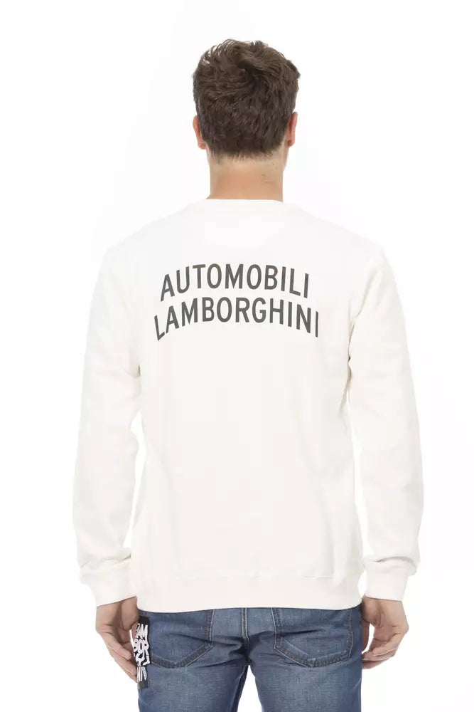 Suéter blanco de algodón para hombre