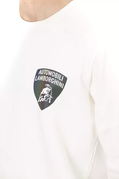 Suéter blanco de algodón para hombre