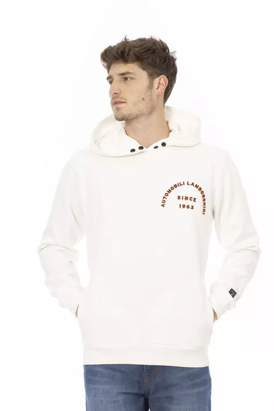 Suéter blanco de algodón para hombre