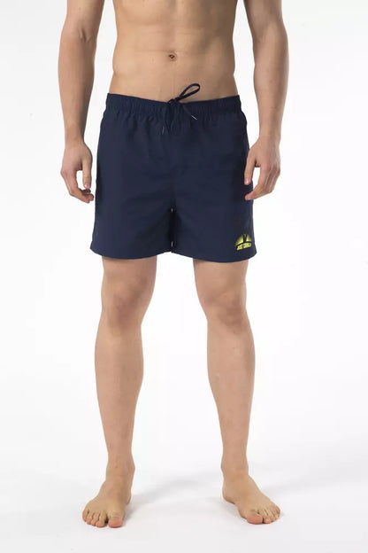 Bañador de nailon azul para hombre