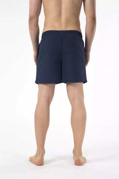 Bañador de nailon azul para hombre