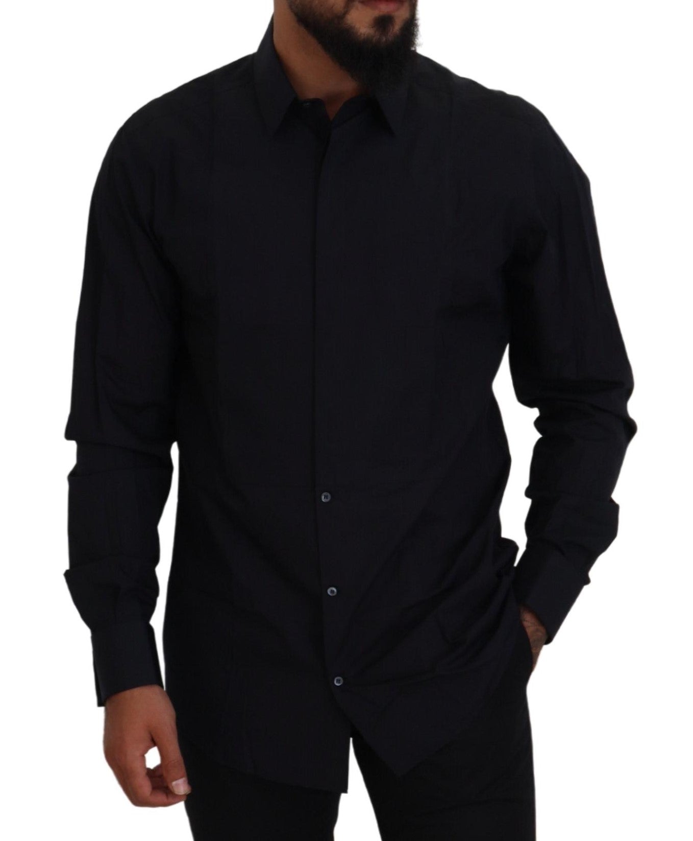 Camisa de vestir formal de corte entallado y elegante