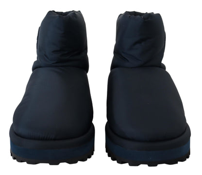 Elegantes botas azules hasta el tobillo para un estilo sofisticado