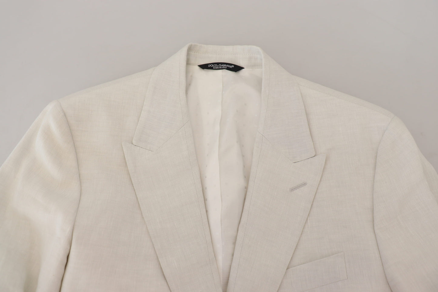 Elegante blazer Sicilia blanco de botonadura sencilla