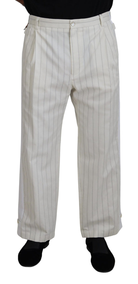 Elegantes pantalones de rayas blancas de MainLine