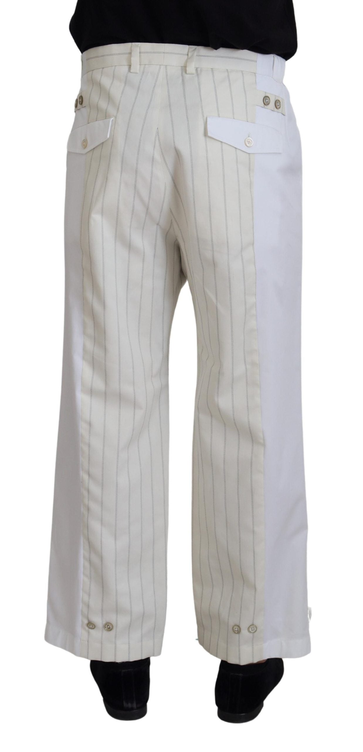 Elegantes pantalones de rayas blancas de MainLine