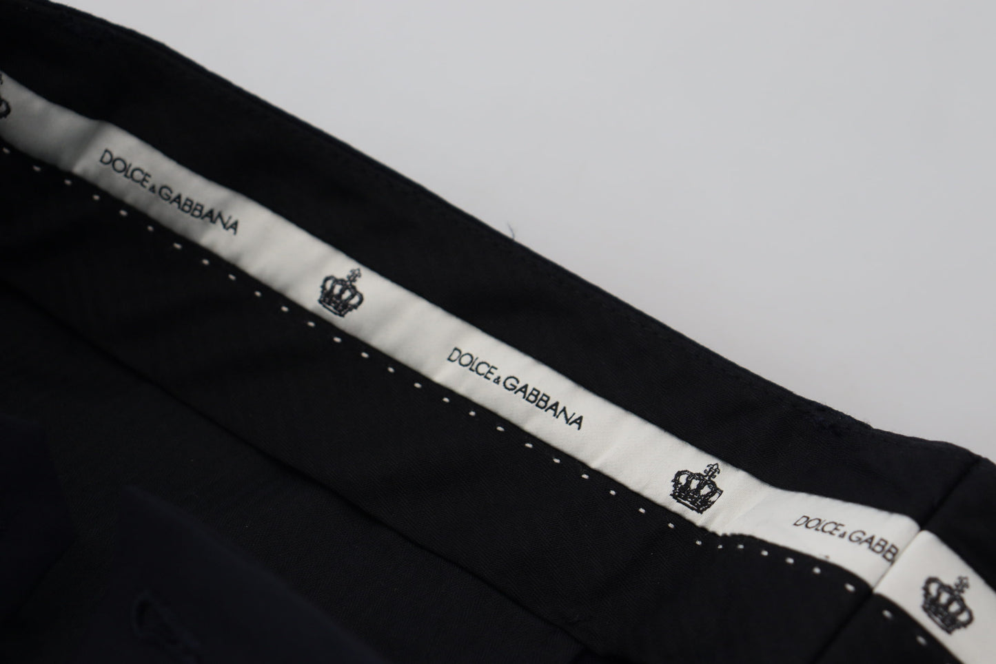 Pantalones elegantes de mezcla de lana negra