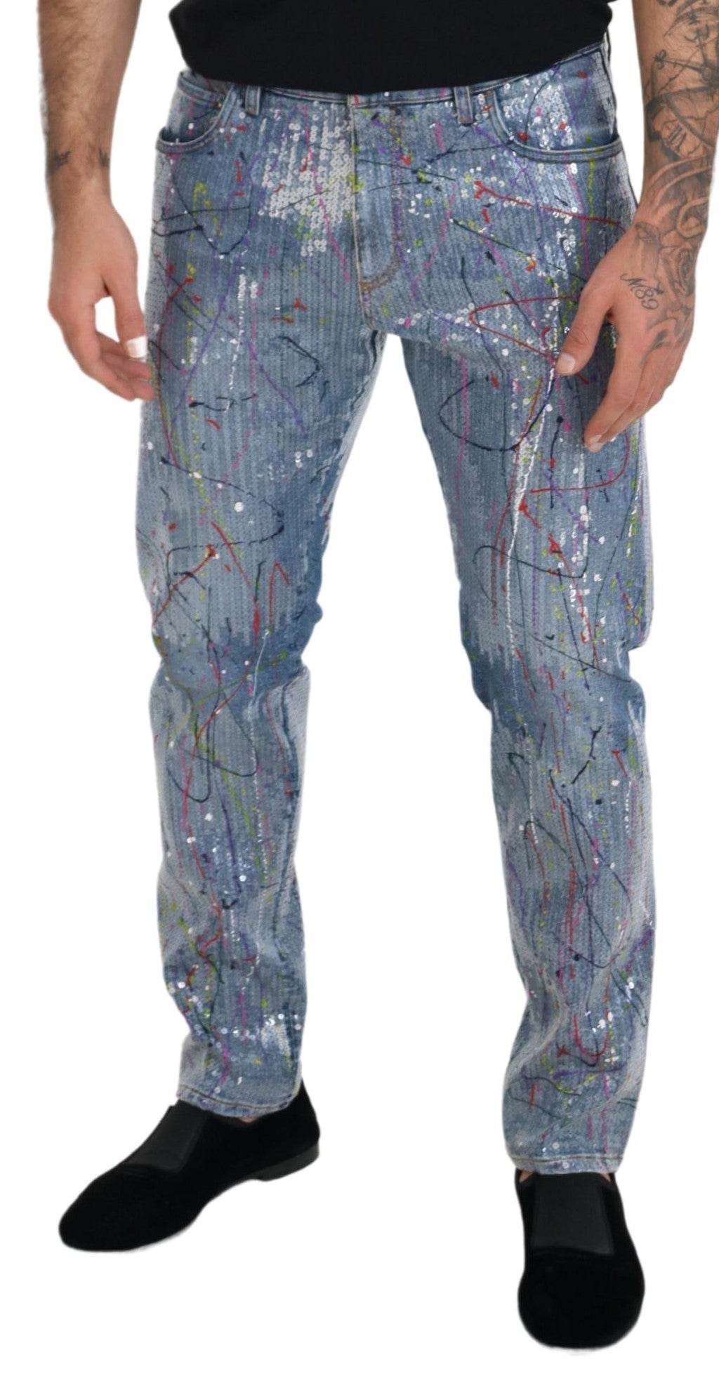 Pantalones vaqueros con un toque de color exquisito